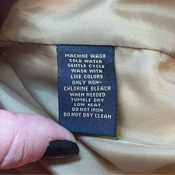 Polo Jeans Co Ralph Lauren Orange Puffer Coat Down Waterfowl Filled Small Winter - Picture 6 of 9